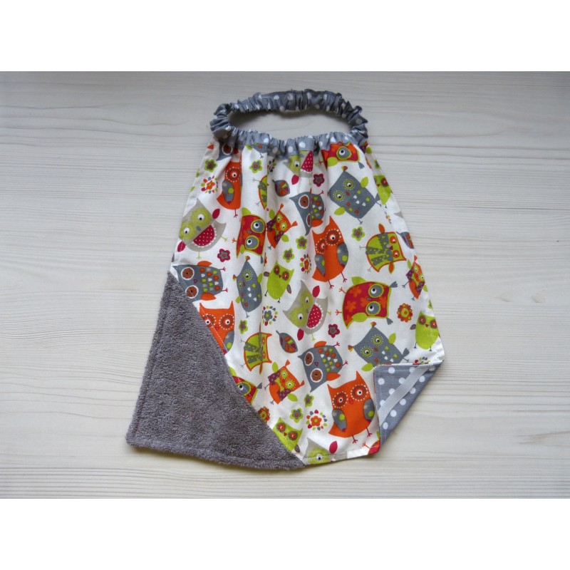 Serviette élastique éponge - Chouetty Orange. Pour la maison, la crèche, la nourrice, la cantine Serviette élastique éponge - Chouetty Orange. Pour la maison, la crèche, la nourrice, la cantine