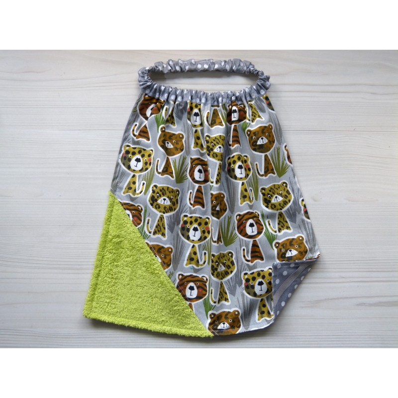 Serviette élastique éponge - La savane. Imperméable en tissu enduit Serviette élastique éponge - La savane. Imperméable en tissu enduit