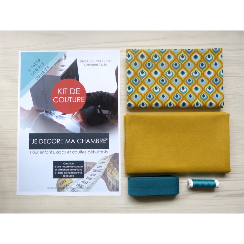Kit de couture - Je décore ma chambre - Facile avec tutoriel pour apprendre à coudre Kit de couture - Je décore ma chambre - Facile avec tutoriel pour apprendre à coudre