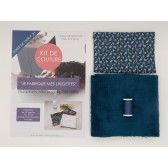 Kit de couture - Je fabrique mes lingettes - Facile avec tutoriel pour apprendre à coudre