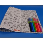 Planche à coloriage : Mer - Lama. Lavable Zéro déchet