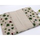 Protège carnet de santé : Coccinelles. Prénom en Cuir.