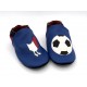 Chaussons en cuir souple - Foot France. Pour enfant et adulte.