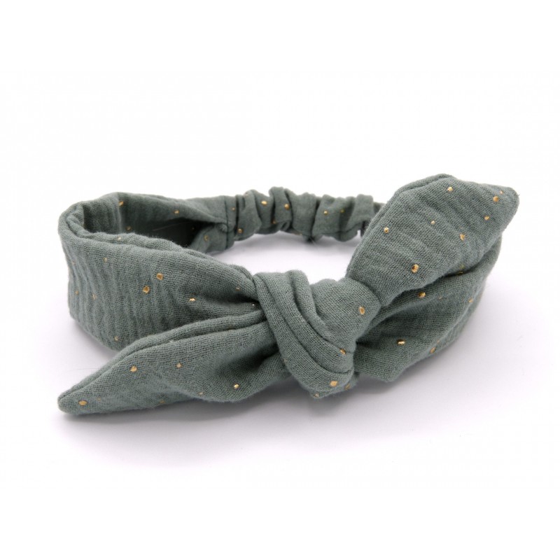 Les jolies bandeaux - Vert pailleté: élastique pour la tenue dans les cheveux Les jolies bandeaux - Vert pailleté: élastique pour la tenue dans les cheveux