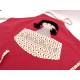 Tablier fille : Poupette fuchsia. Fait main et unique