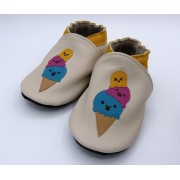 Chaussons en cuir souples bébé, enfant et adulte - Mes glaces