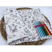 Planche à coloriage : Princesse / mer