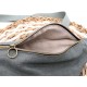 Sac banane - Smoke green. 2 poches, 2 fermetures
