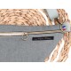 Sac banane - Smoke green. Lin lavé, pour l'été. Fabriqué en France