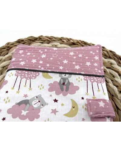 Protège carnet de santé : Nounours. Fait main et unique