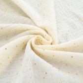 Serviette élastique Pimiz - Gaze de coton. Ecru