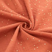 Serviette élastique Pimiz - Gaze de coton. Tomette