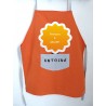 Tablier enfant : Poupette verte. Personnalisable