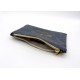 Trousse, pochette en Chambray de coton : personnalisée, fait main