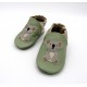 Chaussons en cuir souple - Mon koala. Antidérapants et résistants