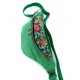 Sac banane - vert prairie. Velours côtelé et matelassé indien, pour l'été. Fabriqué en France