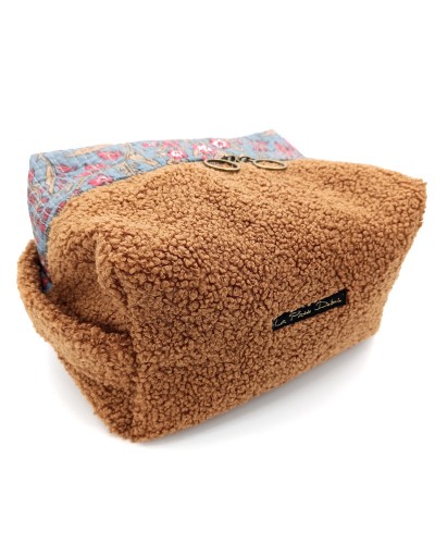 Trousse de toilette : Camel Indien . Grande capacité, moumoute.