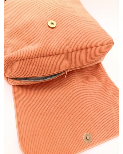 Sac à dos personnalisé - Montgolfière. Fermeture éclair et bouton aimanté