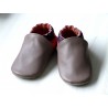 Chaussons en cuir enfant et adulte - Couleurs à personnaliser - Exemple 2