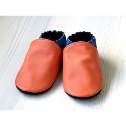 Chaussons en cuir enfant et adulte - Couleurs à personnaliser - Exemple 3