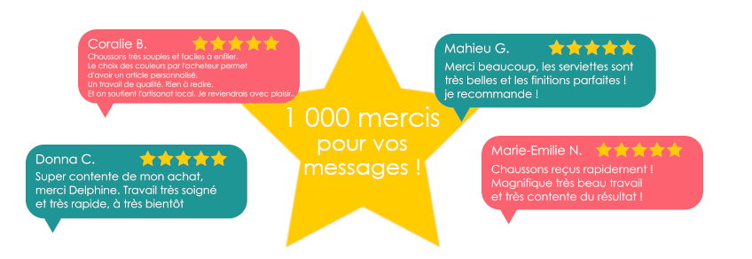 1000 mercis pour vos messages !